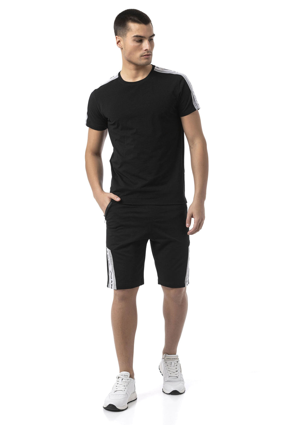 CK299 Men's Trendy Slim Fit Capri Pants