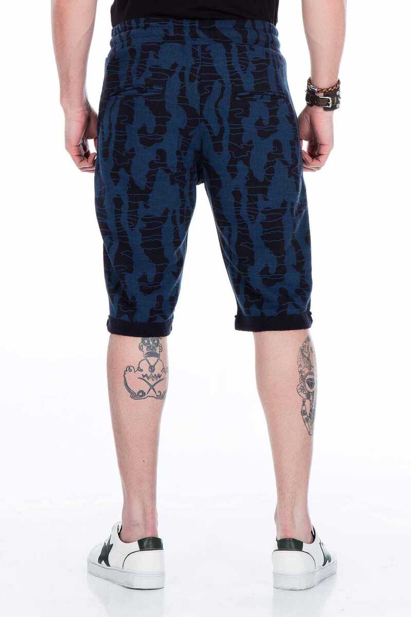 CK167 Camo Print Men's Capri Joggers