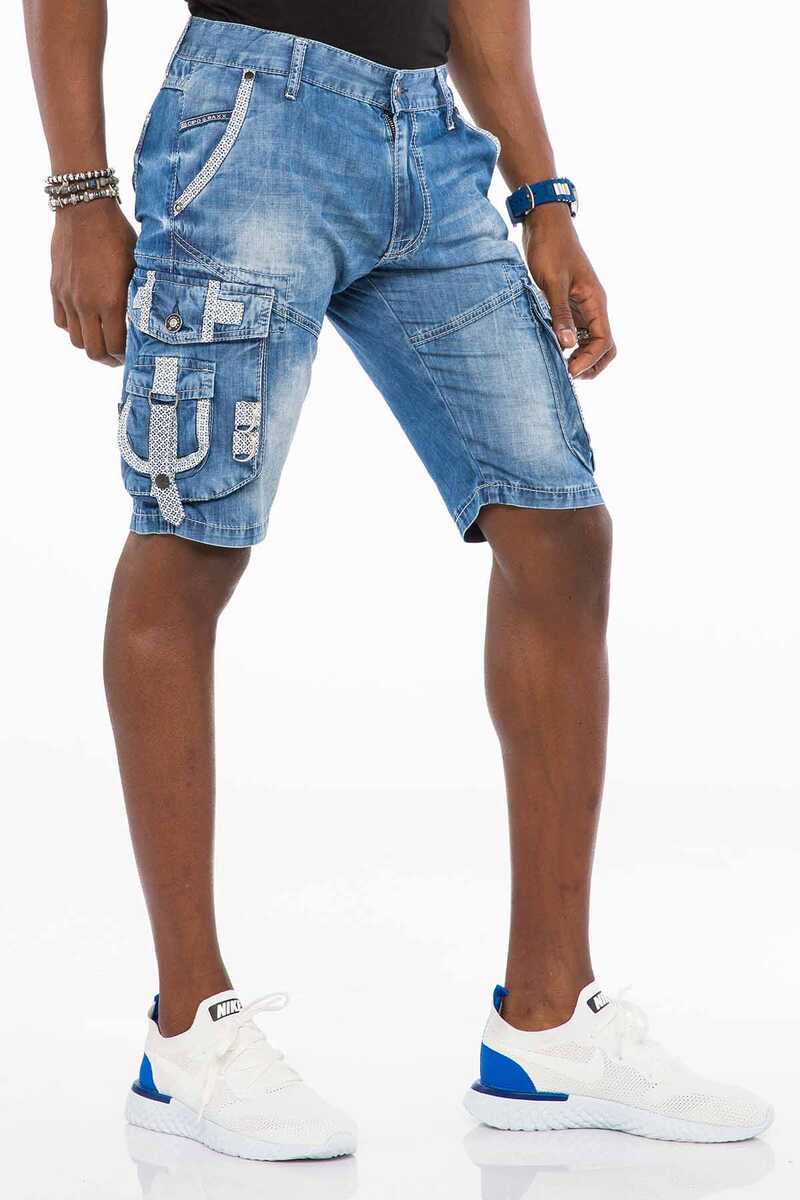 CK195 Cargo Pocket Men's Capri Shorts