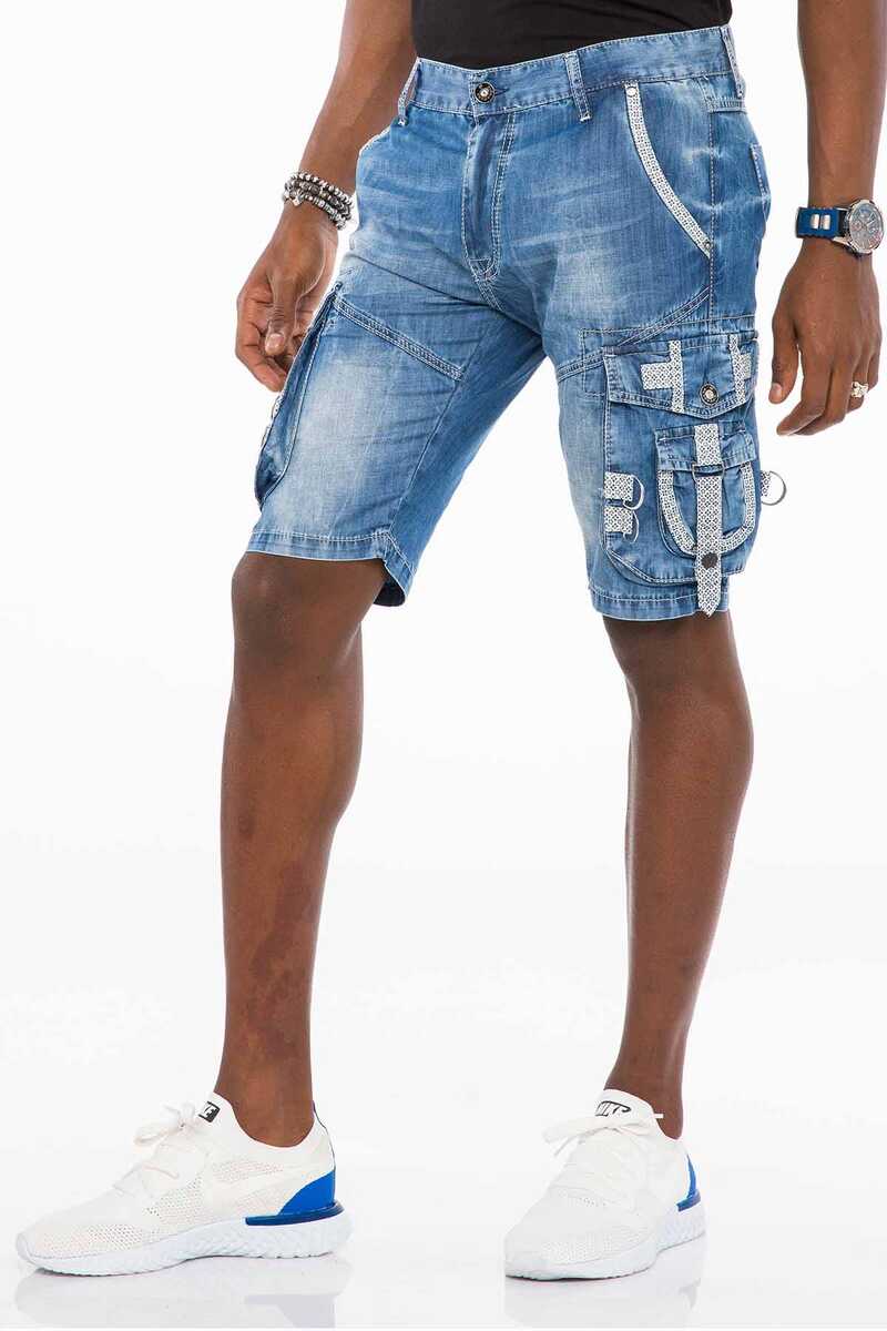 CK195 Cargo Pocket Men's Capri Shorts