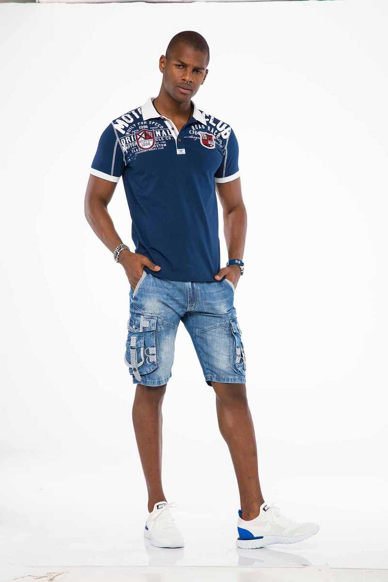 CK195 Cargo Pocket Men's Capri Shorts