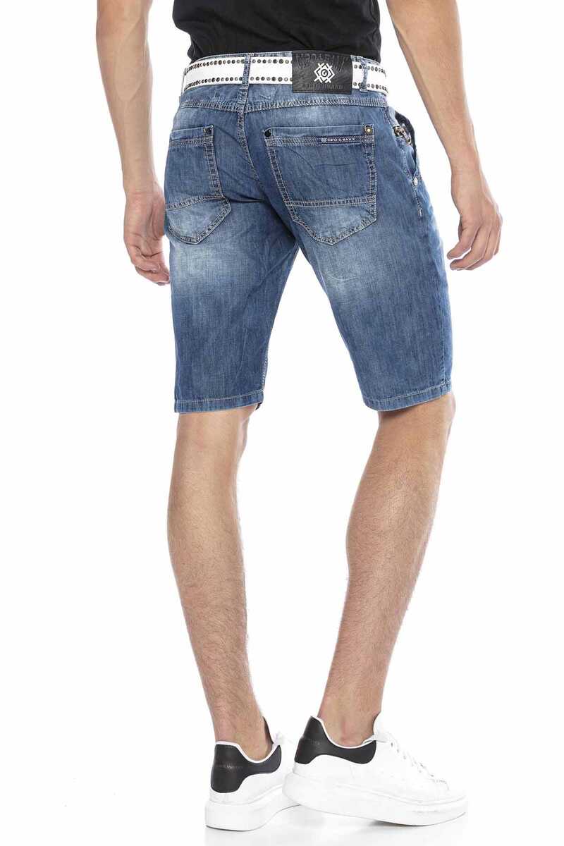 CK217 Classic Pocket Basic Men's Denim Capri Shorts