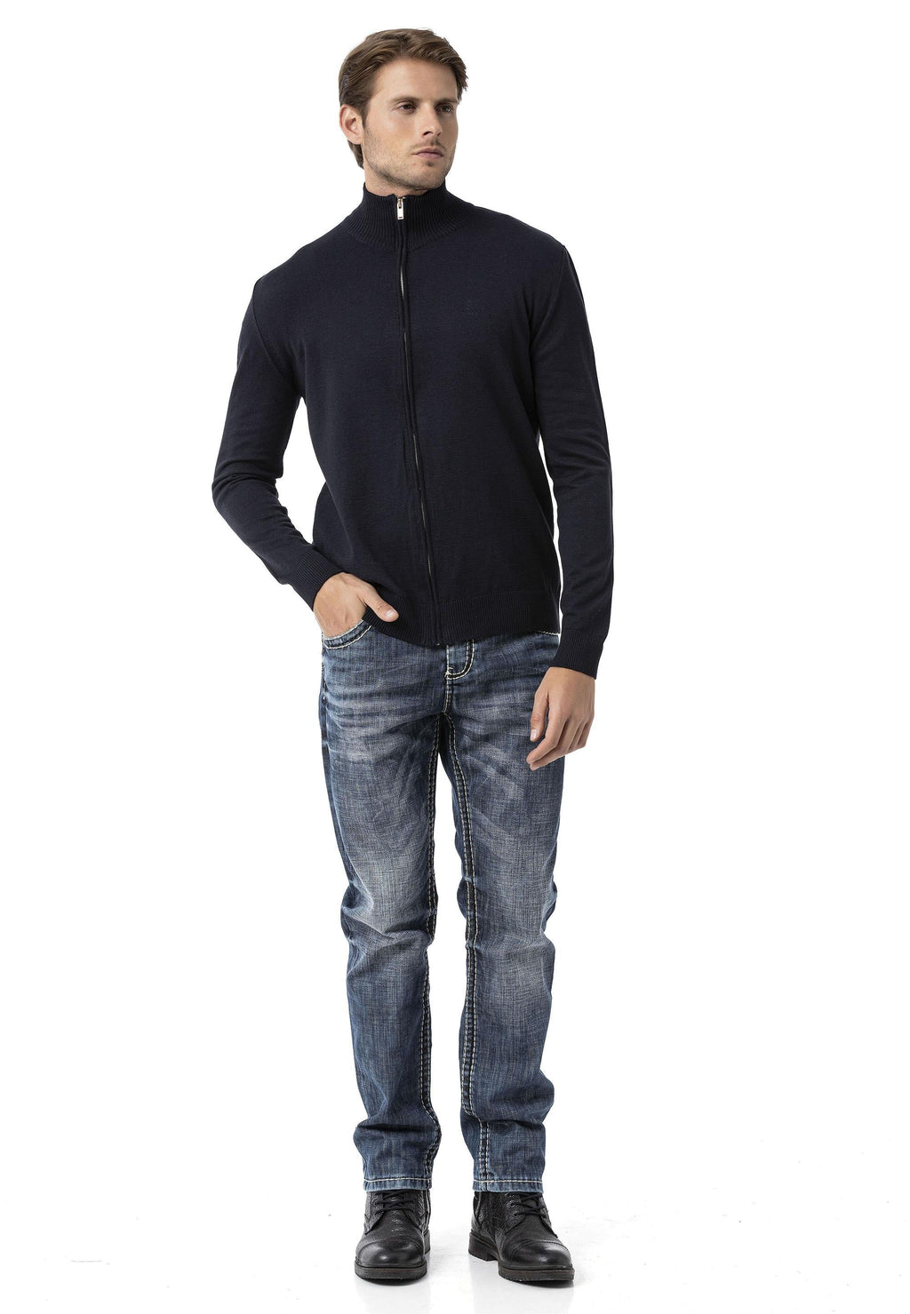 CP282 Ultimate Zip Luxe Knit Men's Sweater