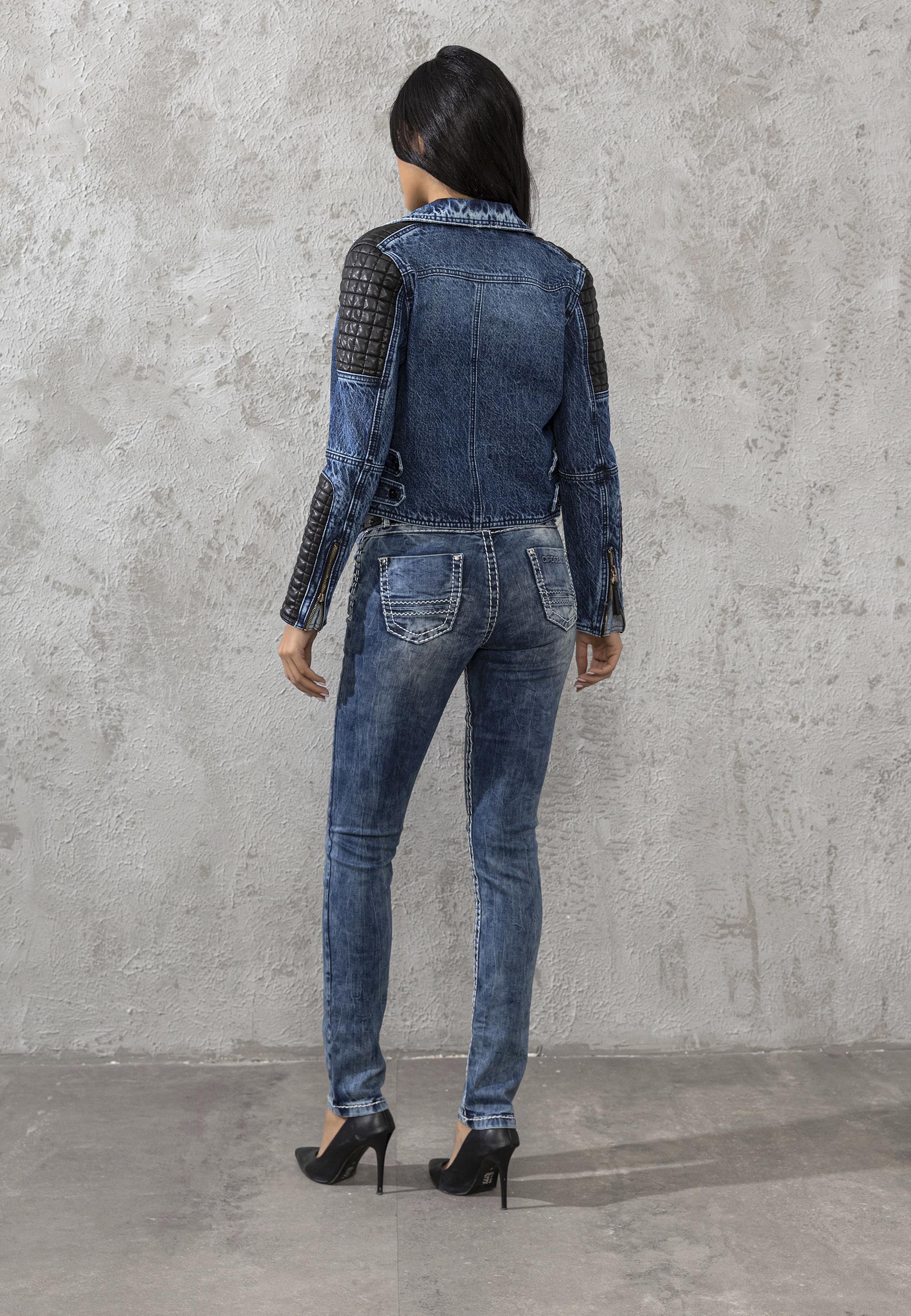 CBW-0639 Stitched Slim Fit Women's Jeans