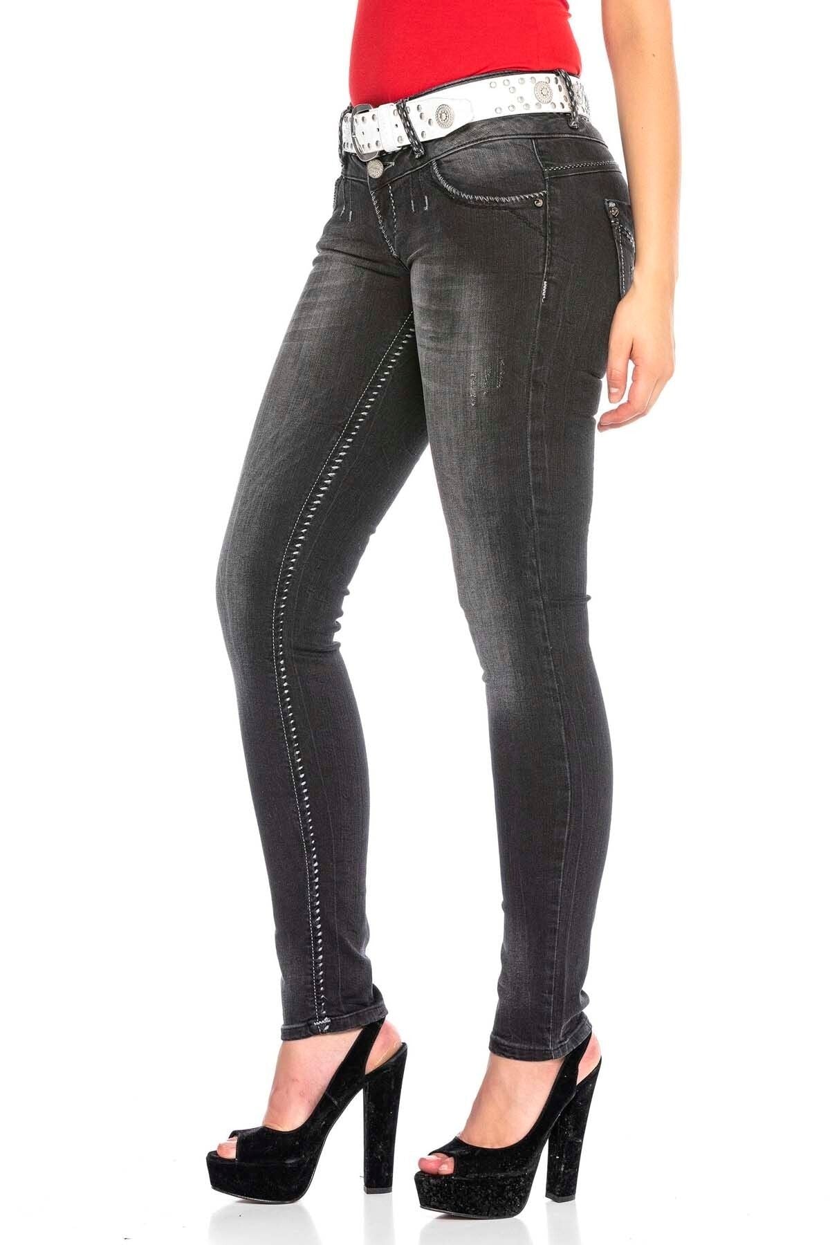CBW0655 Washed Slim Fit Women's Jeans