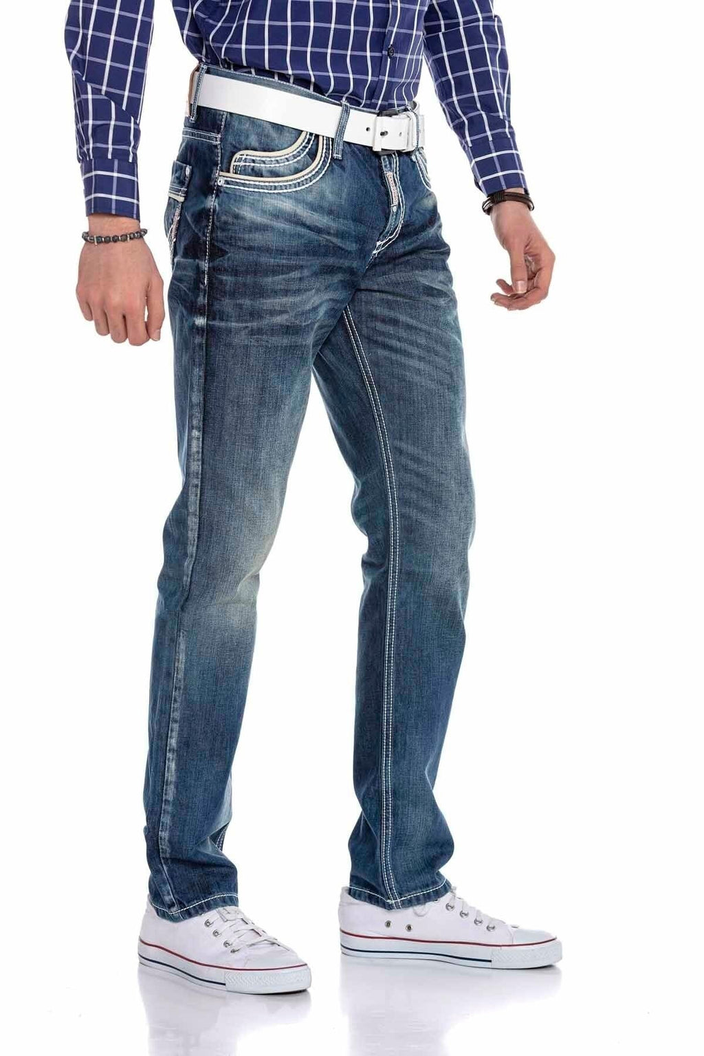 CD184 Double Pocket Stitch Regular Fit Men's Jeans