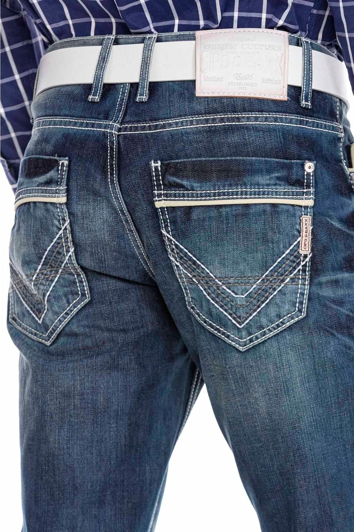 CD184 Double Pocket Stitch Regular Fit Men's Jeans