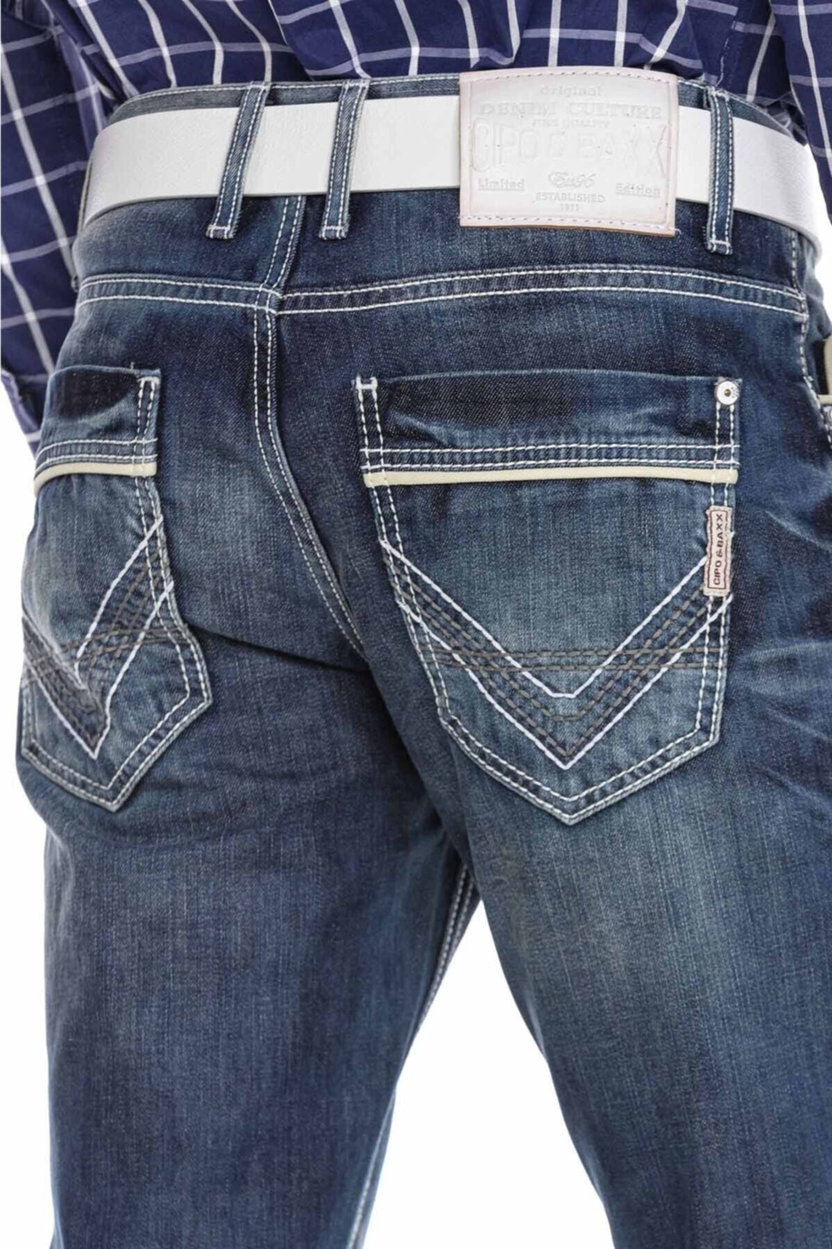 CD184 Double Pocket Stitch Regular Fit Men's Jeans