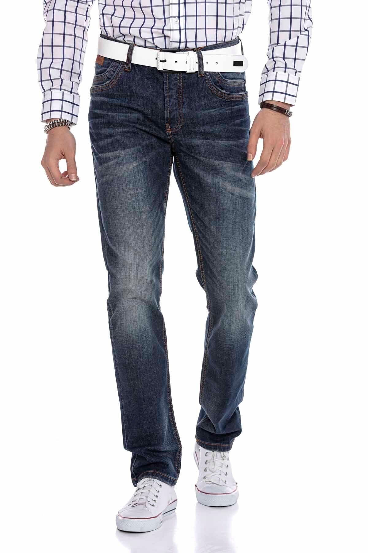 CD186A Nested Pocket Blue Relaxed Men's Jeans