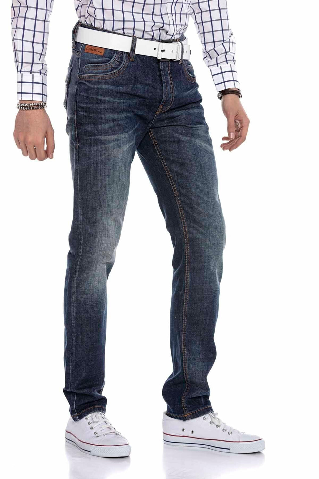 CD186A Nested Pocket Blue Relaxed Men's Jeans