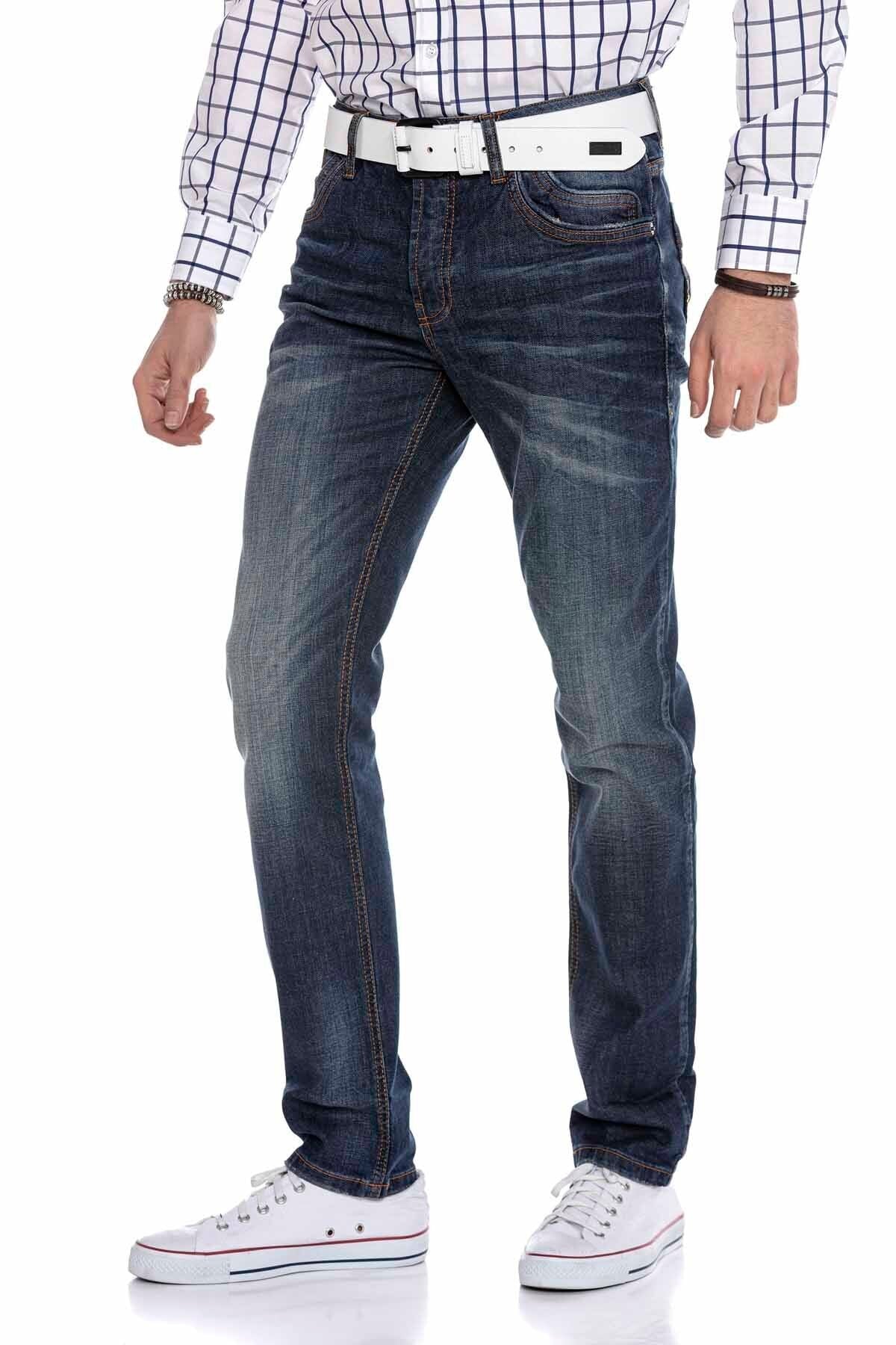 CD186A Nested Pocket Blue Relaxed Men's Jeans