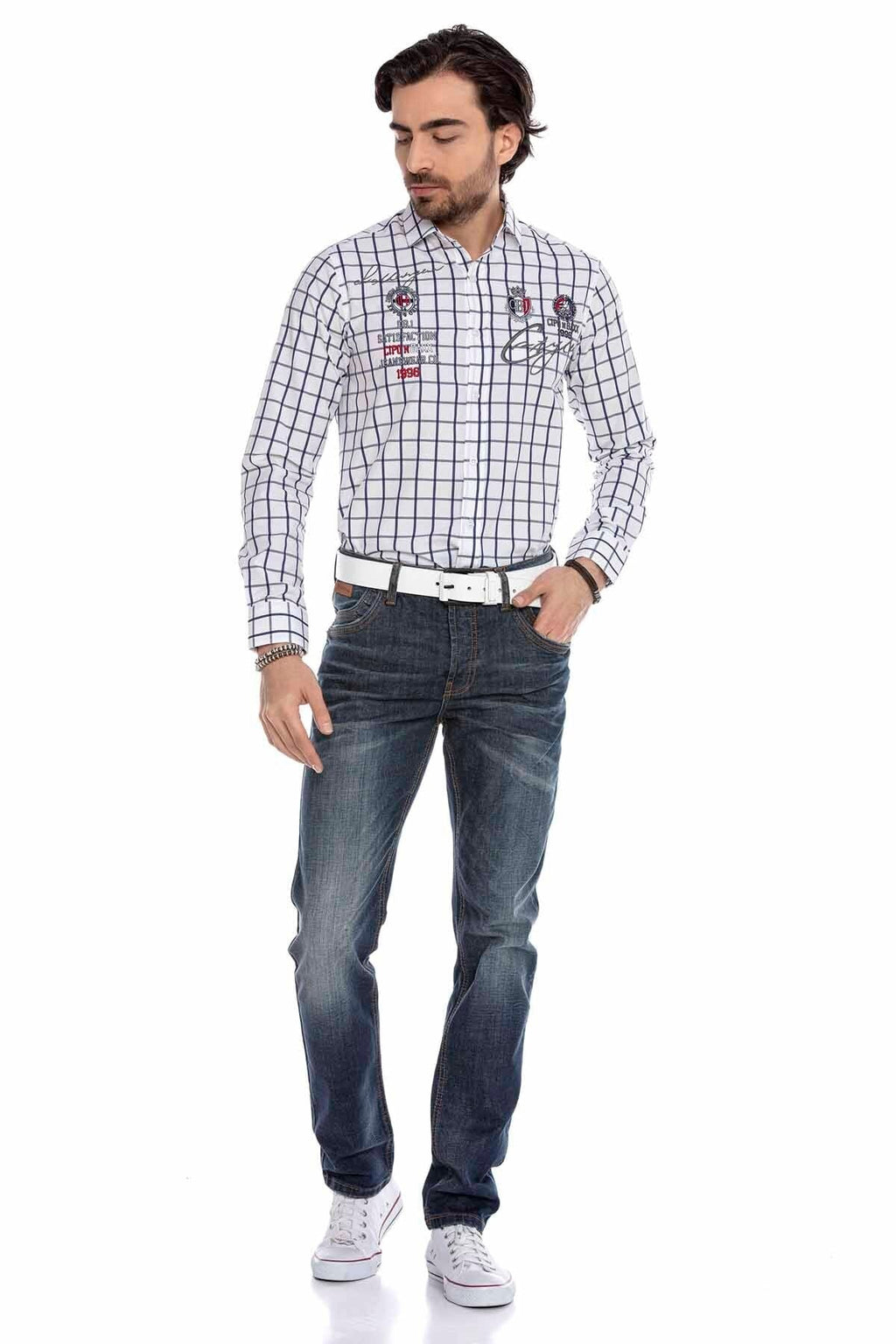 CD186A Nested Pocket Blue Relaxed Men's Jeans