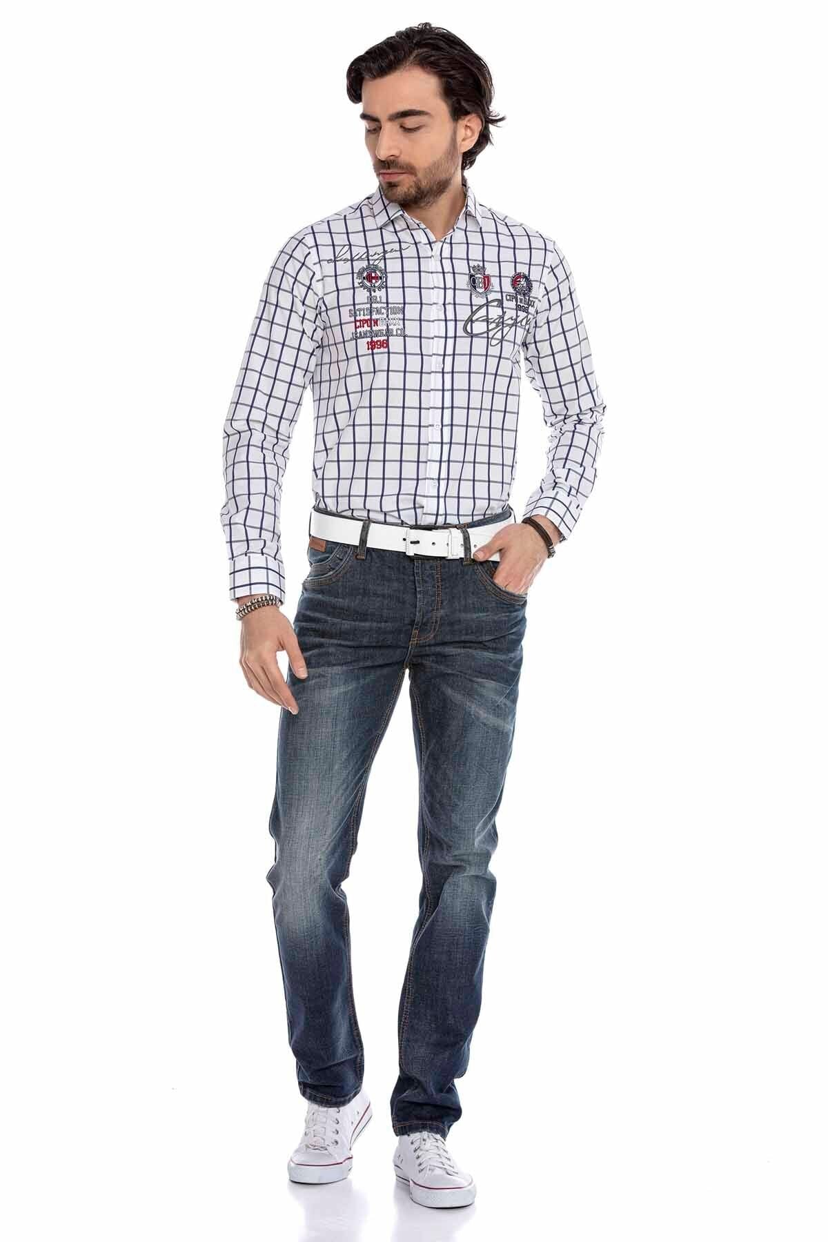 CD186A Nested Pocket Blue Relaxed Men's Jeans