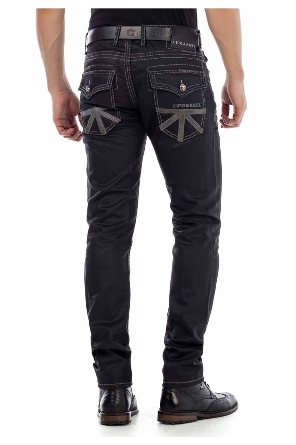 CD295 Regular Fit Shiny Fabric Jeans