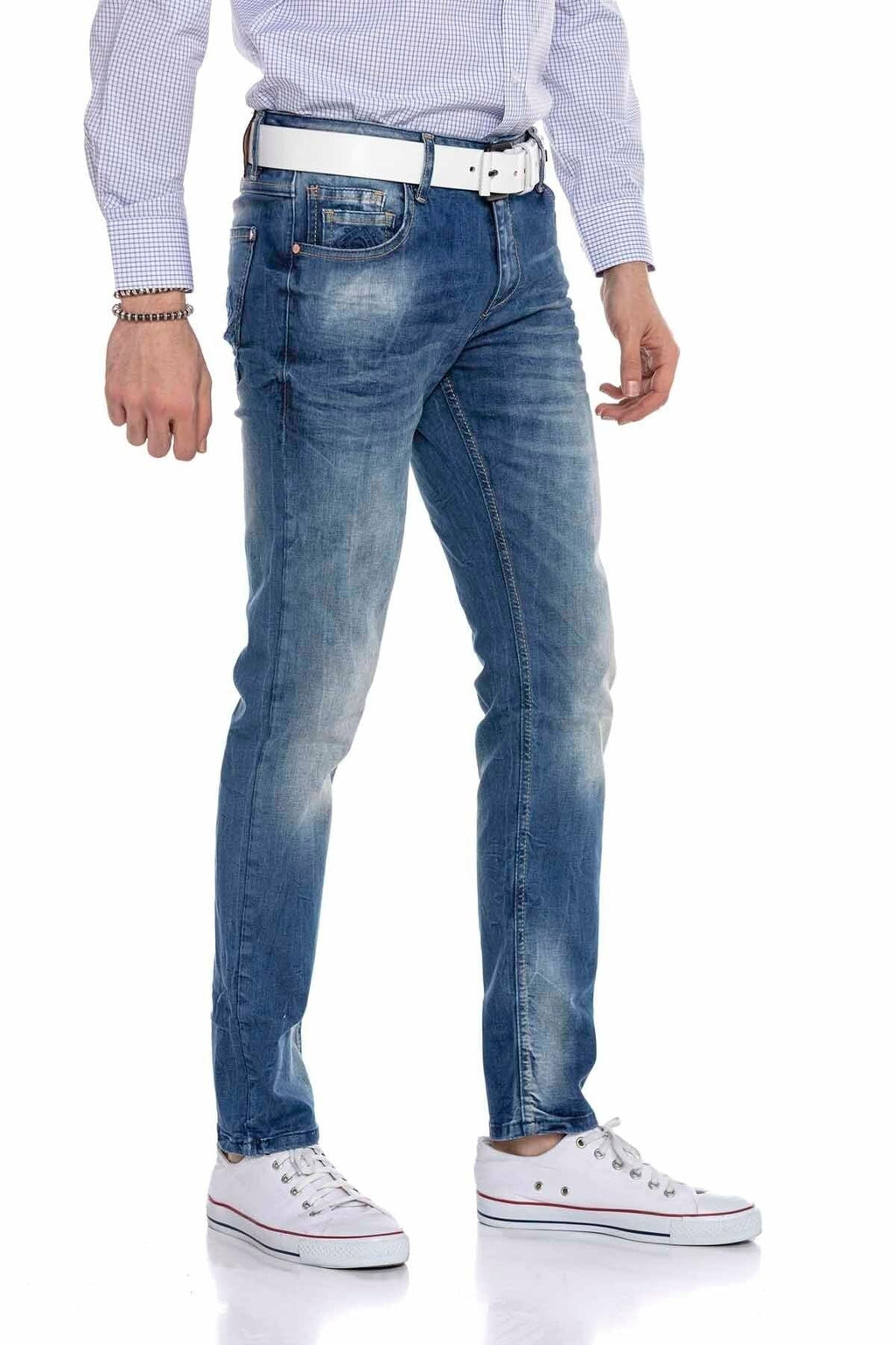 CD319B Light Slim Fit Skinny Leg Men's Jeans