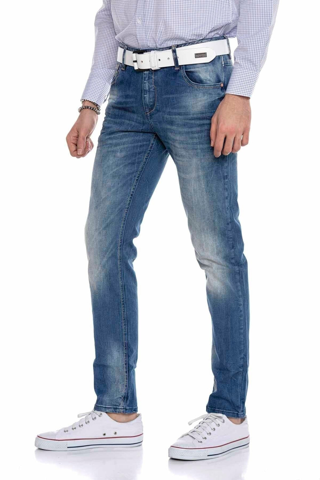CD319B Light Slim Fit Skinny Leg Men's Jeans