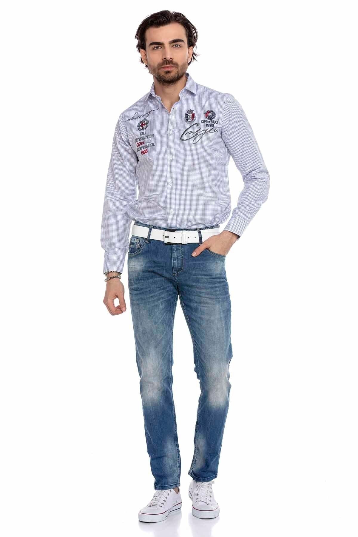 CD319B Light Slim Fit Skinny Leg Men's Jeans