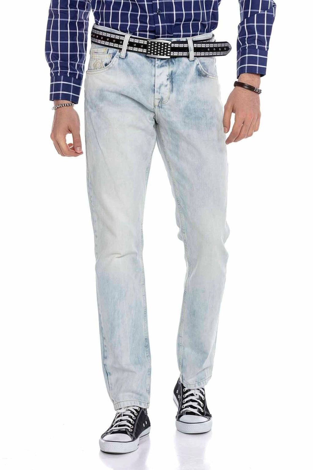 CD319X Ice Blue Skinny Leg Men's Jeans