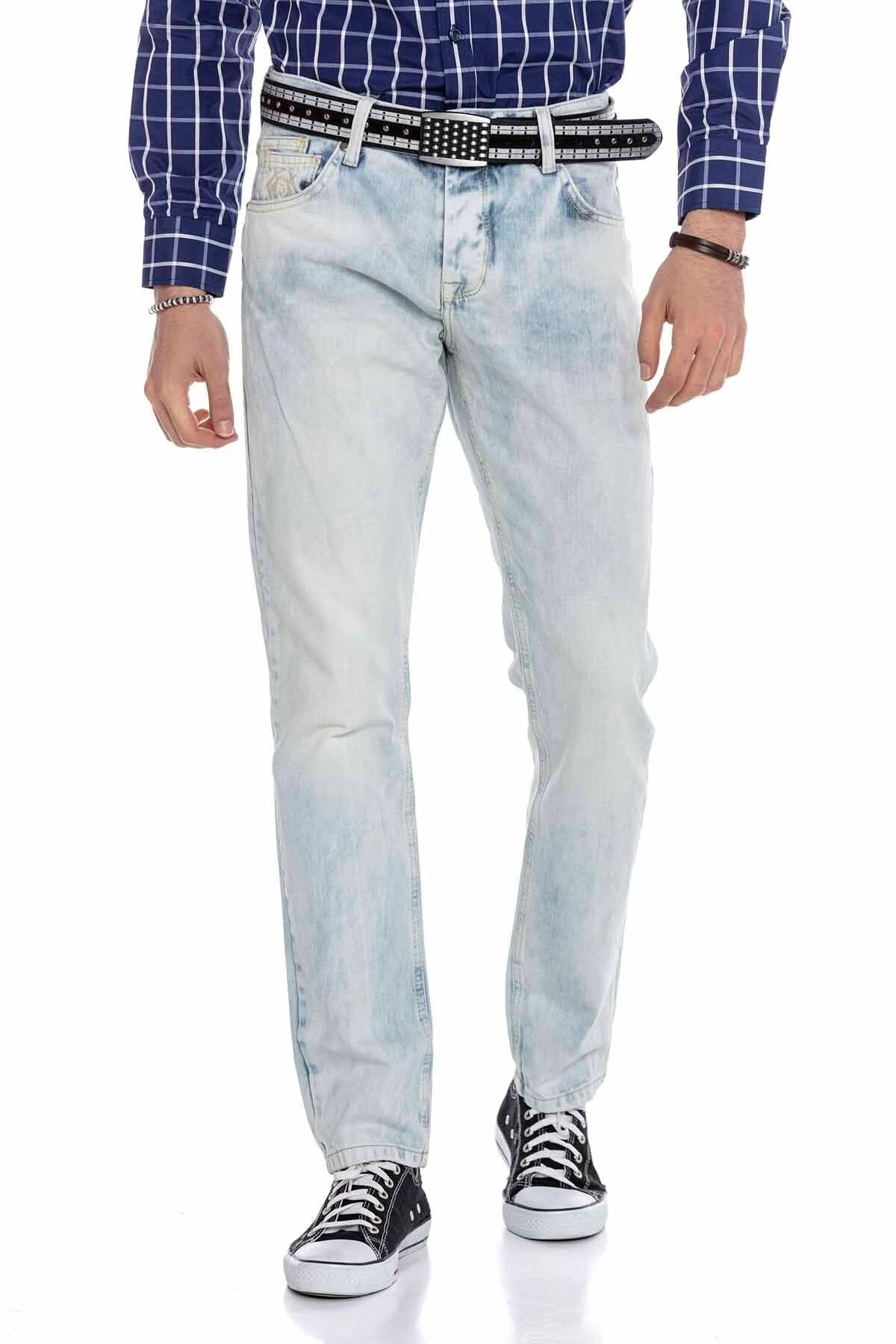 CD319X Ice Blue Skinny Leg Men's Jeans