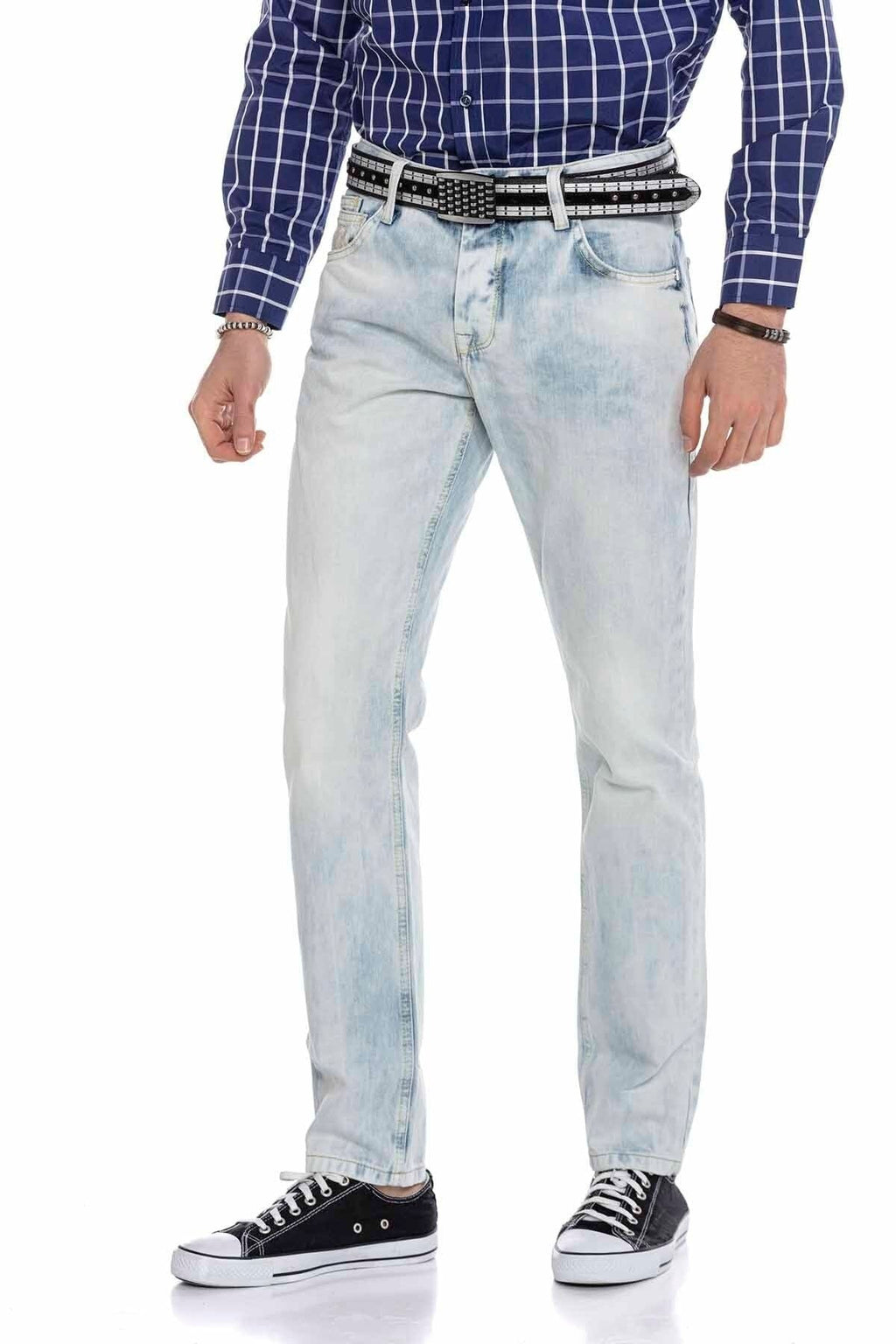 CD319X Ice Blue Skinny Leg Men's Jeans