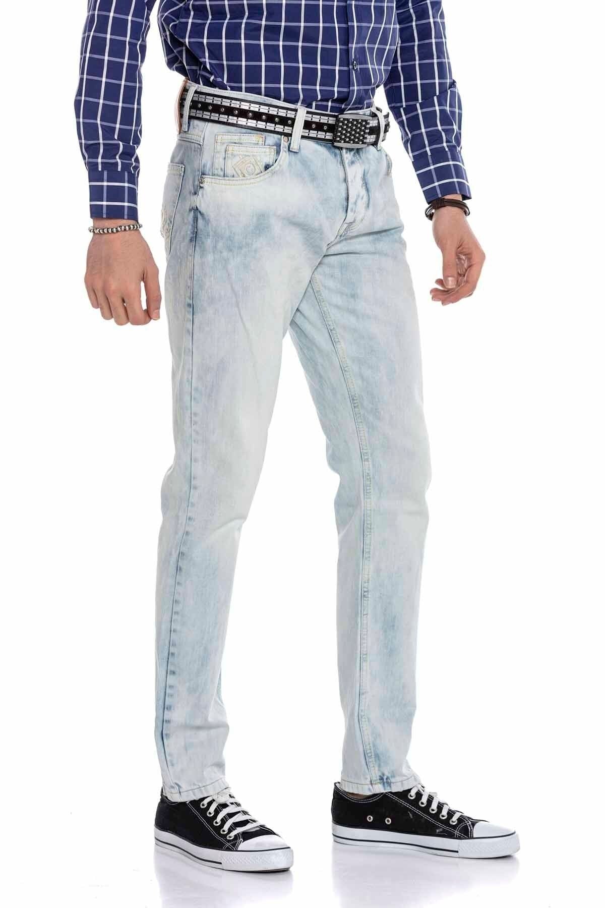 CD319X Ice Blue Skinny Leg Men's Jeans