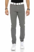 CD372B Slim Fit Skinny Leg Men's Stretch Waist Pants