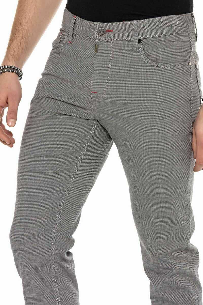CD372B Slim Fit Skinny Leg Men's Stretch Waist Pants