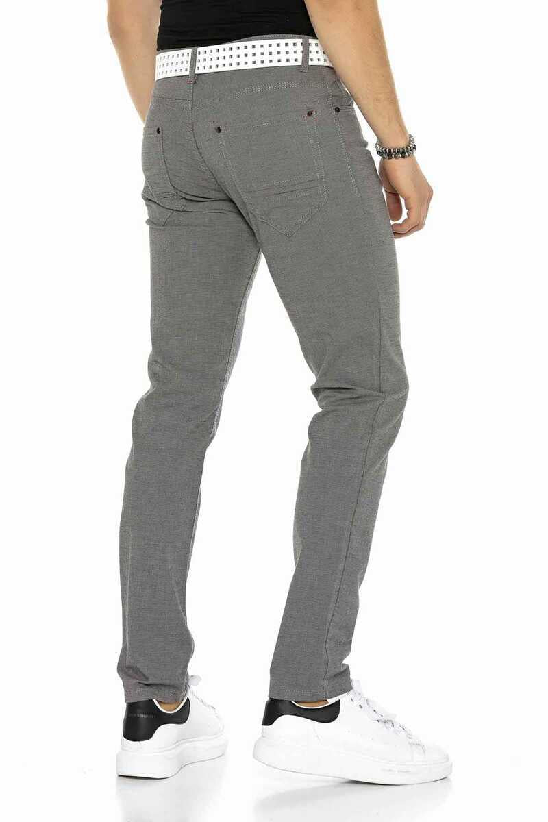 CD372B Slim Fit Skinny Leg Men's Stretch Waist Pants