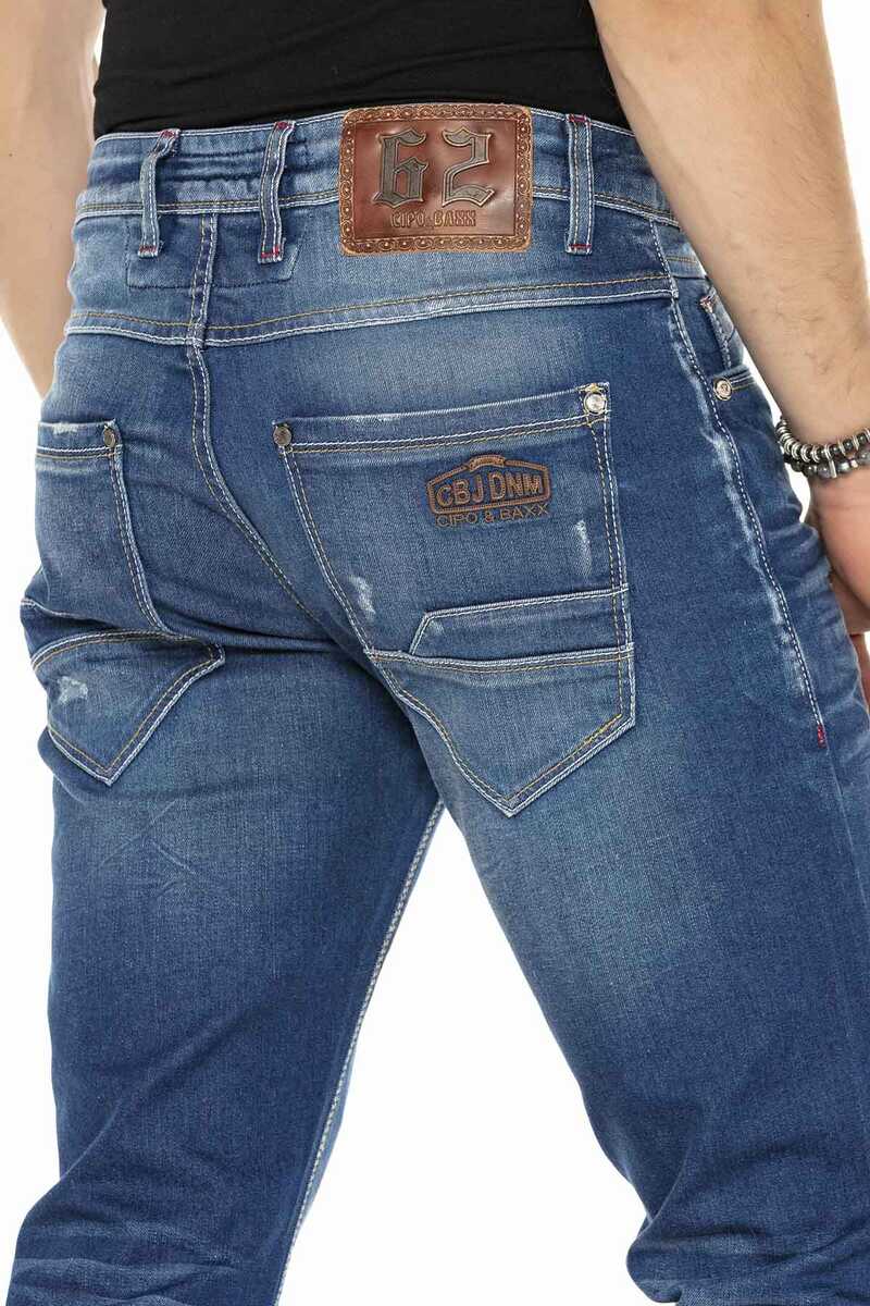 CD386 Lightly Worn Simple Men's Jeans