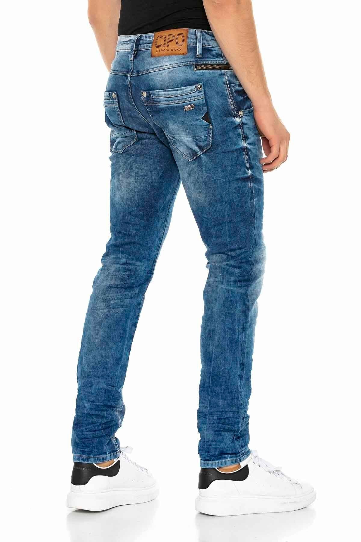 CD394 Modern Design Casual Men's Jeans