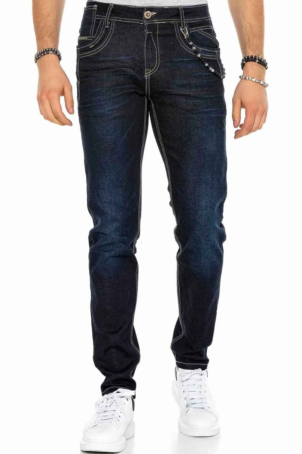 CD395 Contrast Stitch Men's Jeans
