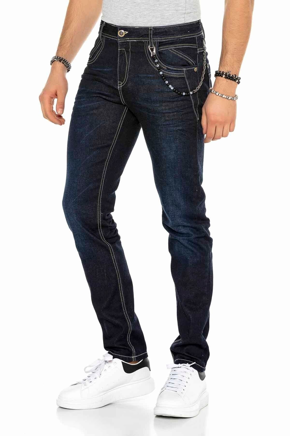 CD395 Contrast Stitch Men's Jeans