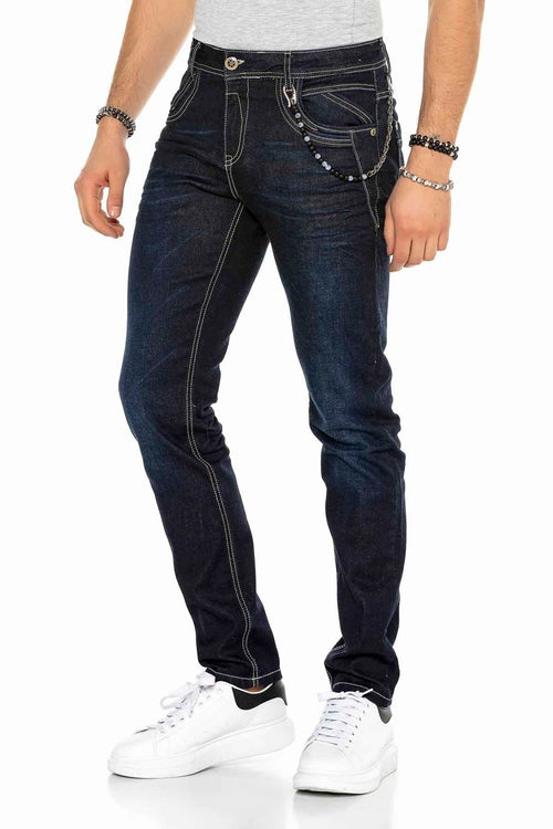 CD395 Contrast Stitch Men's Jeans