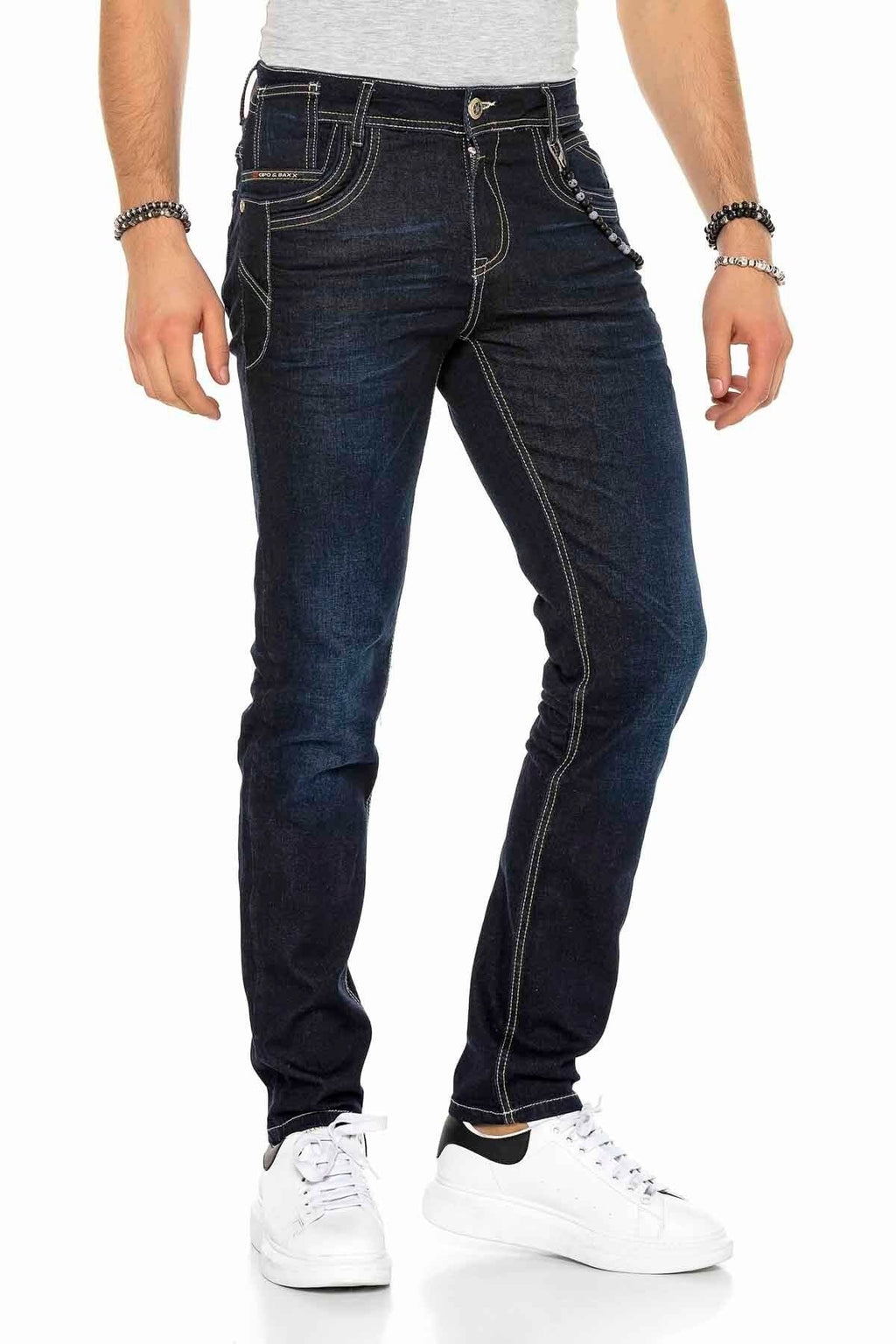 CD395 Contrast Stitch Men's Jeans
