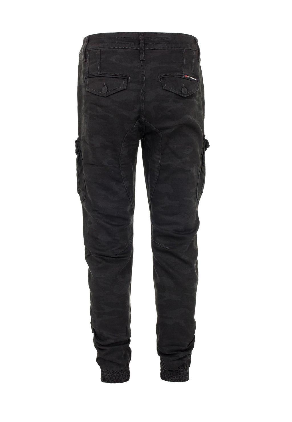 CD422 Cargo Pocket Elastic Skinny Camo Pants