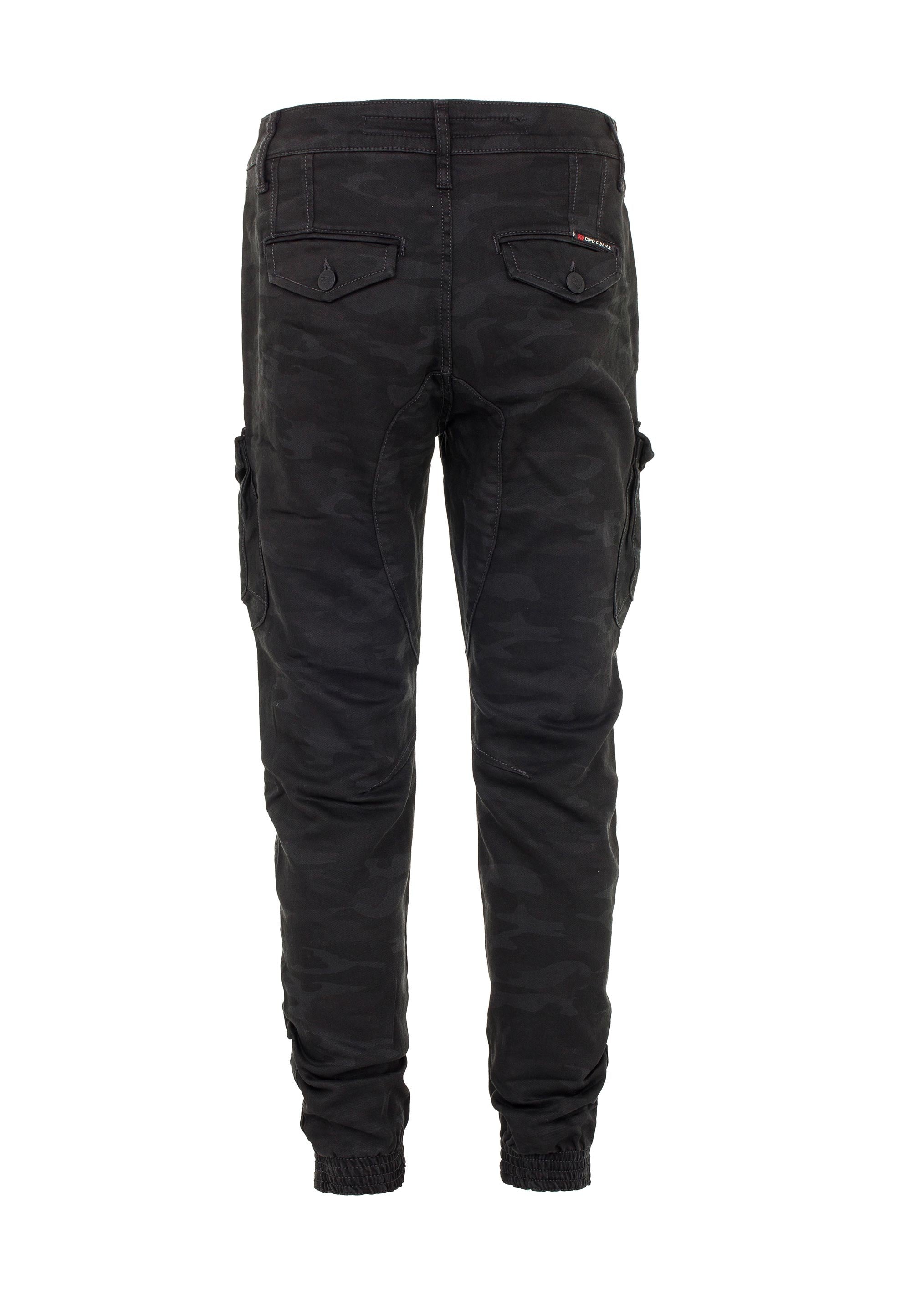 CD422 Cargo Pocket Elastic Skinny Camo Pants