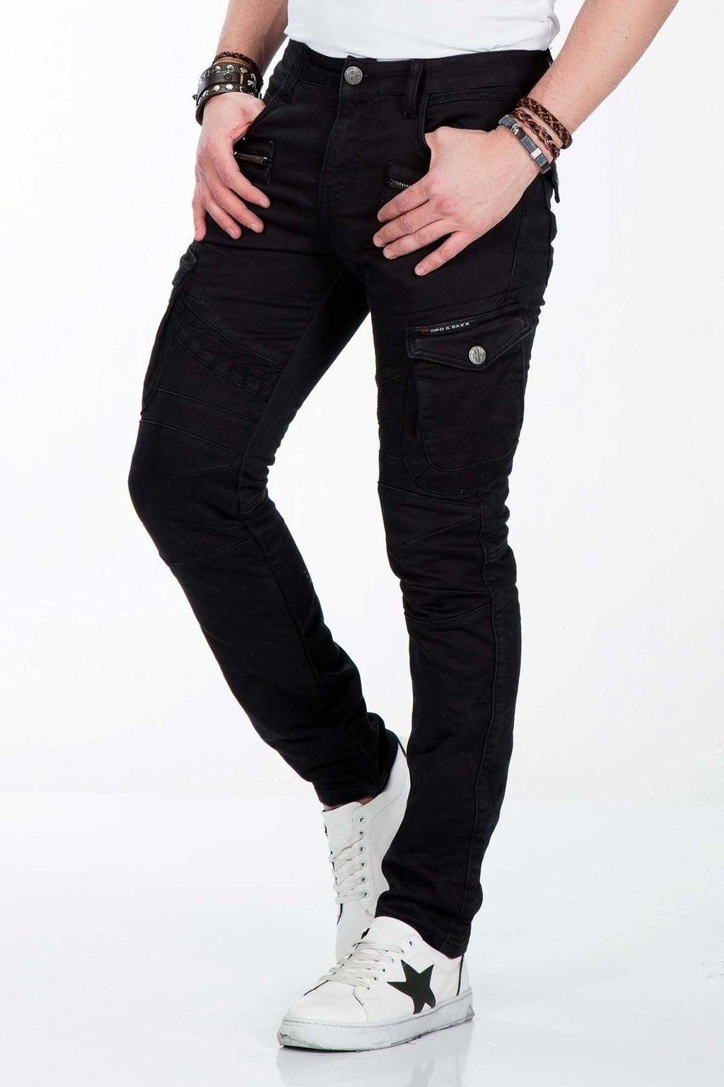 CD424 Cargo Pocket Skinny Men's Pants