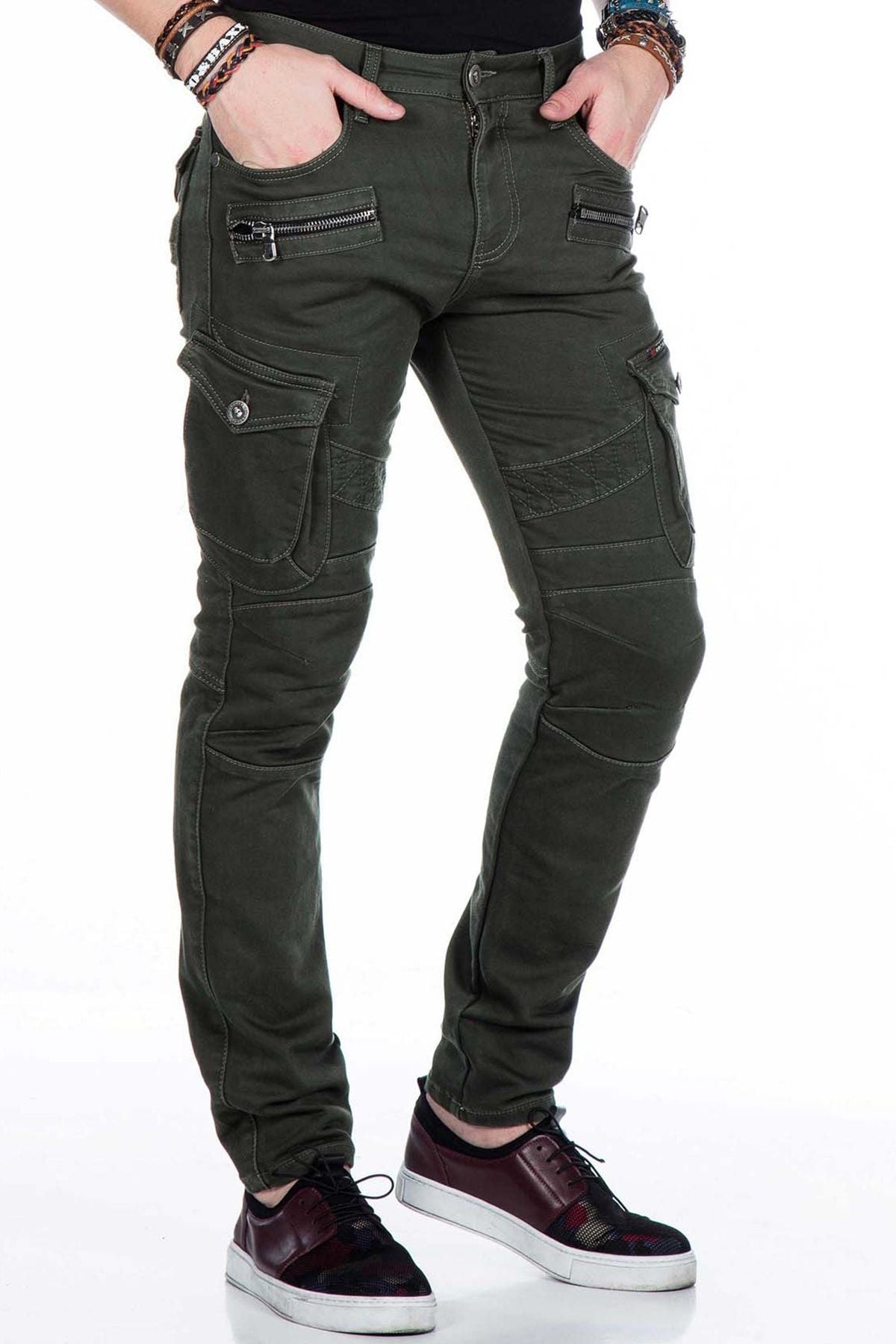 CD424 Cargo Pocket Skinny Men's Pants