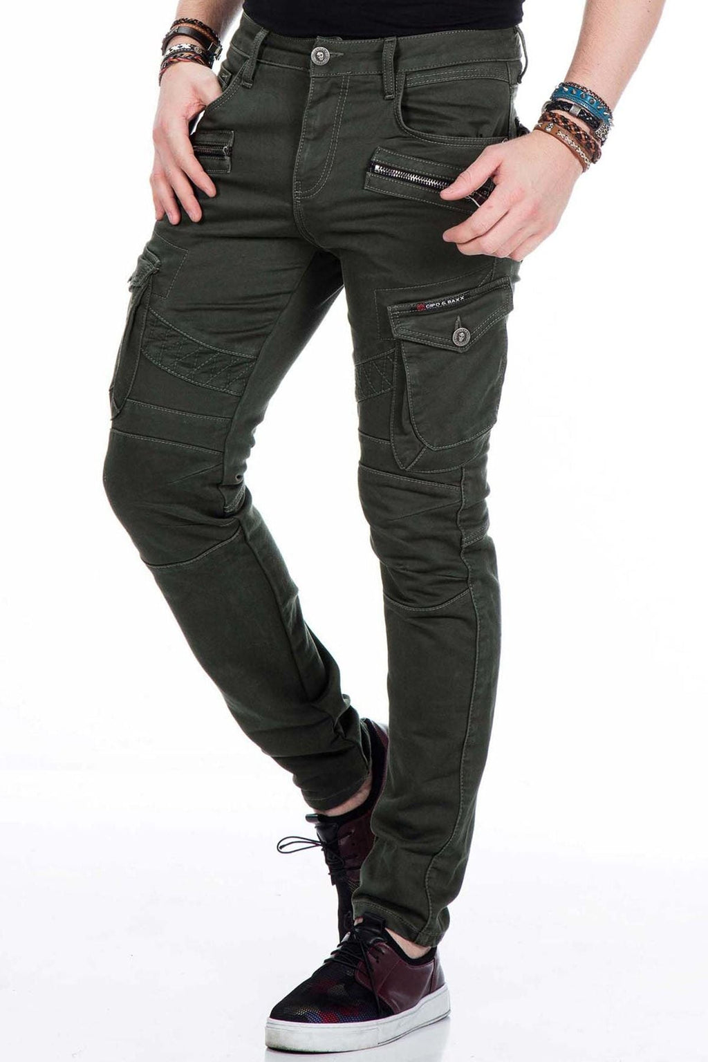 CD424 Cargo Pocket Skinny Men's Pants