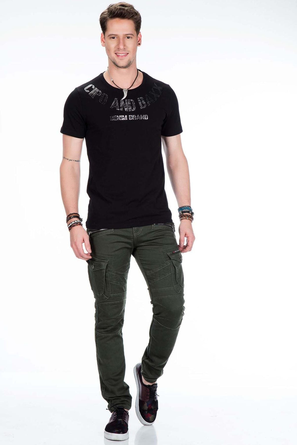 CD424 Cargo Pocket Skinny Men's Pants