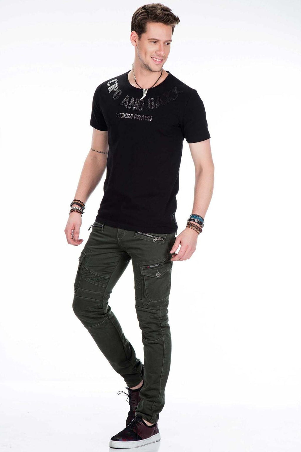 CD424 Cargo Pocket Skinny Men's Pants