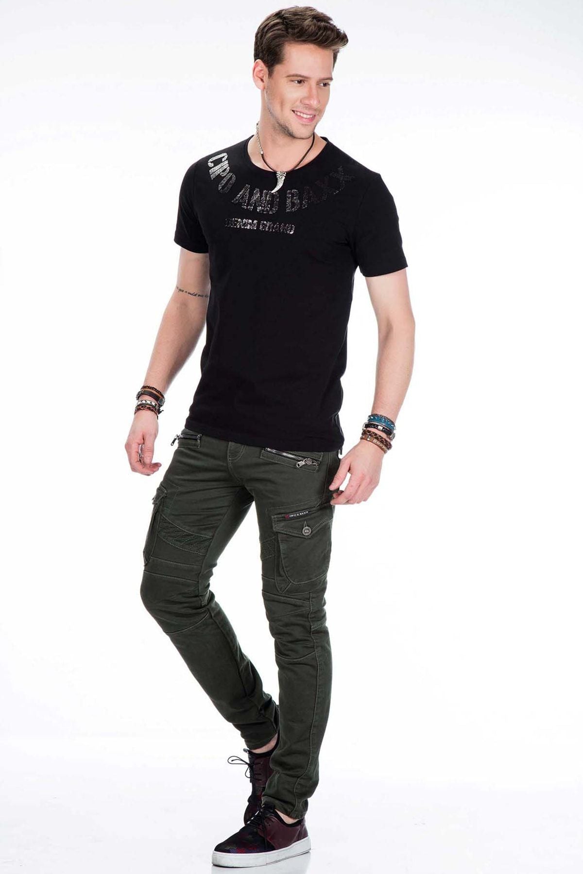 CD424 Cargo Pocket Skinny Men's Pants