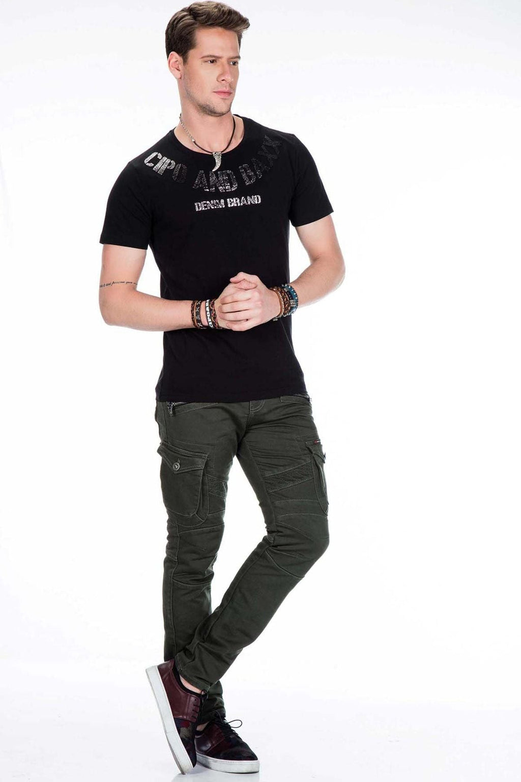 CD424 Cargo Pocket Skinny Men's Pants