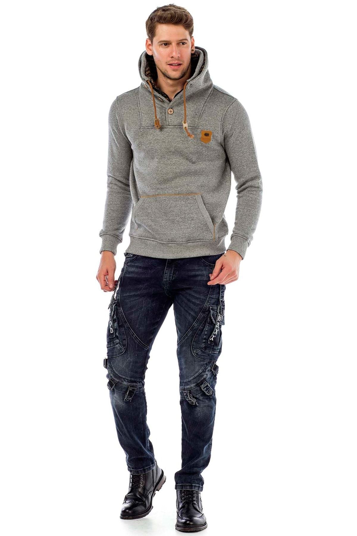 CD440 Rock Star Biker Men's Cargo Jeans