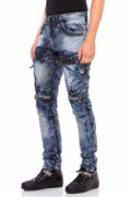 CD494 Rock Star Biker Men's Pants