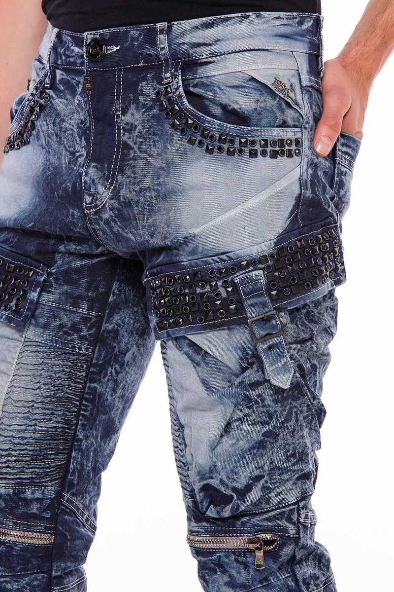 CD494 Rock Star Biker Men's Pants