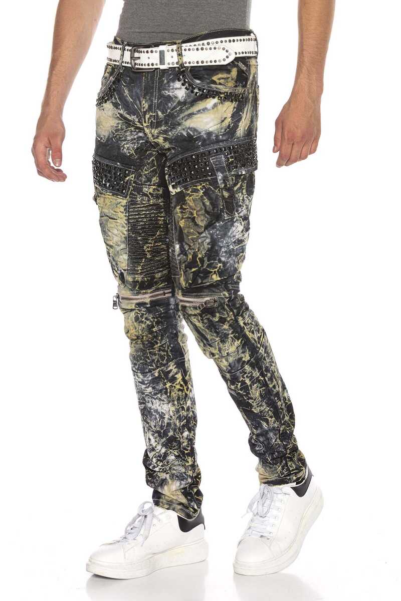 CD494 Rock Star Biker Men's Pants