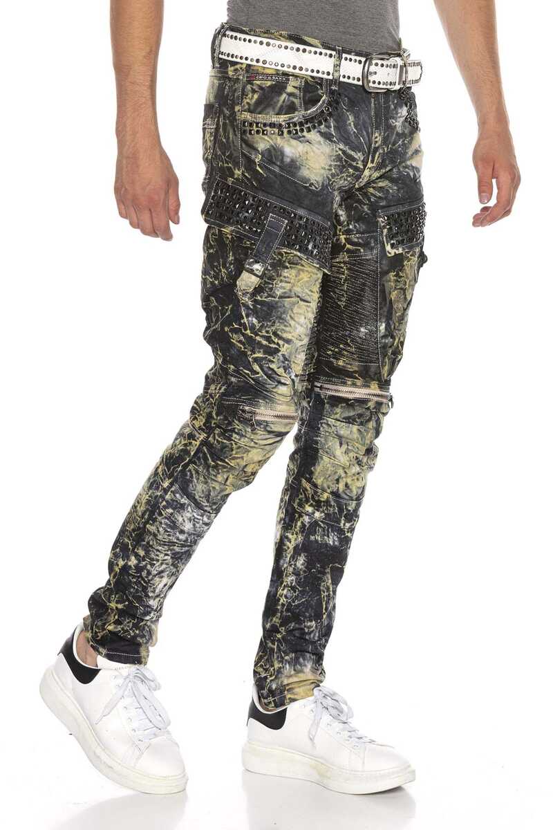 CD494 Rock Star Biker Men's Pants
