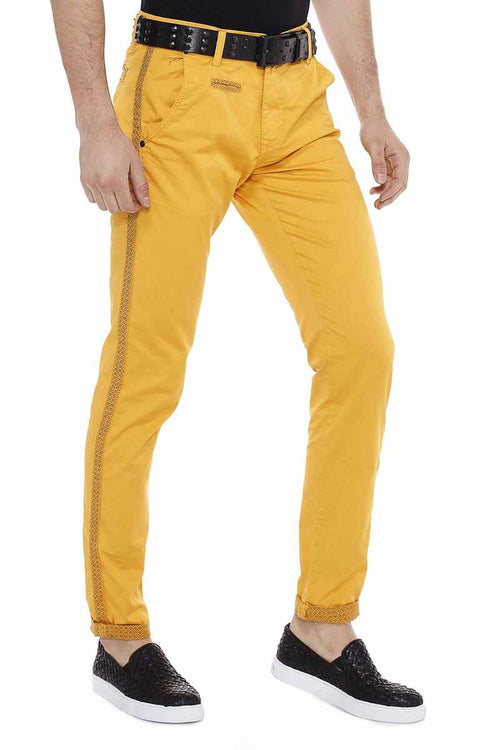 CD511 Striped Pattern Casual Men's Jeans