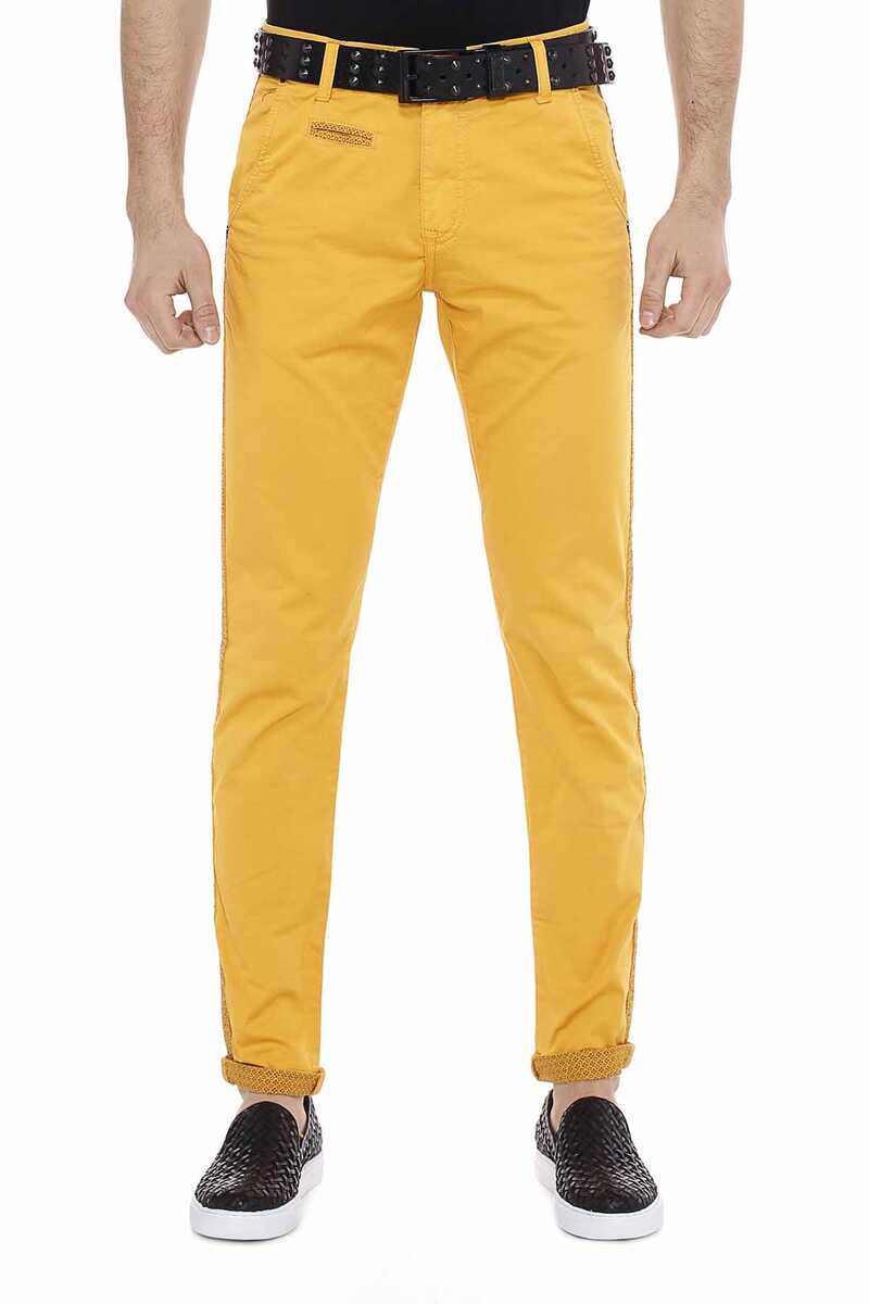 CD511 Striped Pattern Casual Men's Jeans